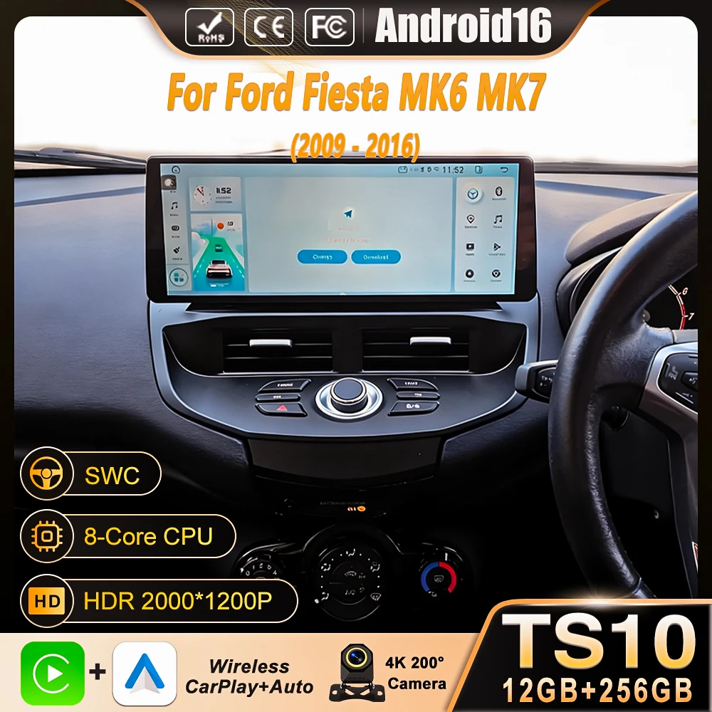12,3-дюймовый для Ford Fiesta MK6 MK7 2009-2016 Android 15 8-ядерный 8G + 256G автомобильный мультимедийный плеер стереоприемник радио GPS 4G WIFI
12,3-дюймовый для Ford Fiesta MK6 MK7 2009-2016 Android 15 8-ядерный 8G + 256G автомобильный мультимедийный плеер стереоприемник радио GPS 4G WIFI