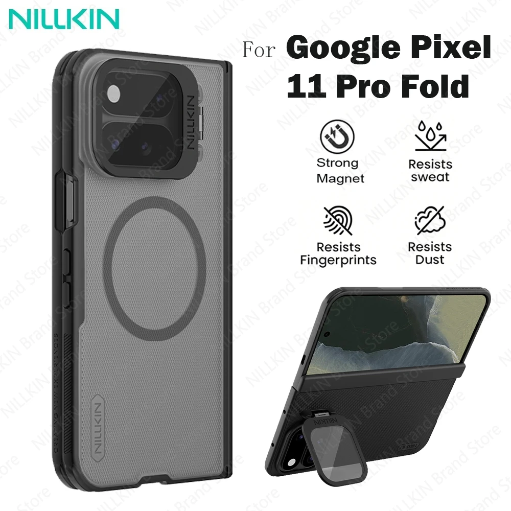 For Google Pixel 11 Pro Fold MagSafe Case NILLKIN Frosted Shield Prop Magnetic Case Shockproof Camera Cover For Pixel11 Pro Fold
For Google Pixel 11 Pro Fold MagSafe Case NILLKIN Frosted Shield Prop Magnetic Case Shockproof Camera Cover For Pixel11 Pro Fold