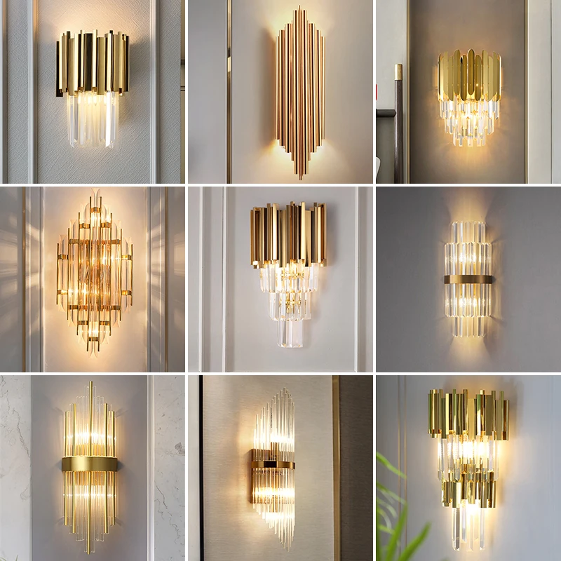 Light Luxury Crystal Wall Lamp Bedroom Bedside Living Room Creative Modern Minimalist TV Background
Light Luxury Crystal Wall Lamp Bedroom Bedside Living Room Creative Modern Minimalist TV Background
