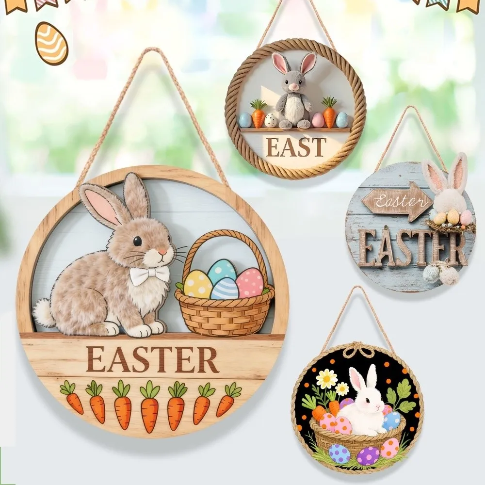Easter Celebration Wooden Easter Bunny Welcome Sign Round Vintage Happy Easter Door Sign Rabbit Eggs Hanging Wood Sign Party
Easter Celebration Wooden Easter Bunny Welcome Sign Round Vintage Happy Easter Door Sign Rabbit Eggs Hanging Wood Sign Party