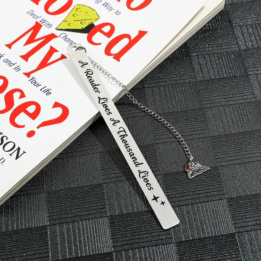 1/3pcs silver inspirational stainless steel bookmark for fiction fans, also a beautiful bookmark jewelry for family and friends
1/3pcs silver inspirational stainless steel bookmark for fiction fans, also a beautiful bookmark jewelry for family and friends