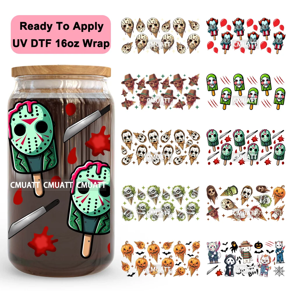 Funny Ice Cream Killers Friends Halloween UV DTF Stickers Ready To Apply Cup Wrap Custom Labels DIY For 16OZ Libbey Can Glass
Funny Ice Cream Killers Friends Halloween UV DTF Stickers Ready To Apply Cup Wrap Custom Labels DIY For 16OZ Libbey Can Glass