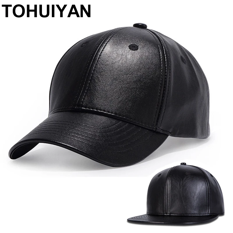 Top Level Leather Baseball Cap Men Solid Snapback Hat Adjustable Sun Protection Hip Hop Caps Gorras Mujer Black Caps for Women
Top Level Leather Baseball Cap Men Solid Snapback Hat Adjustable Sun Protection Hip Hop Caps Gorras Mujer Black Caps for Women