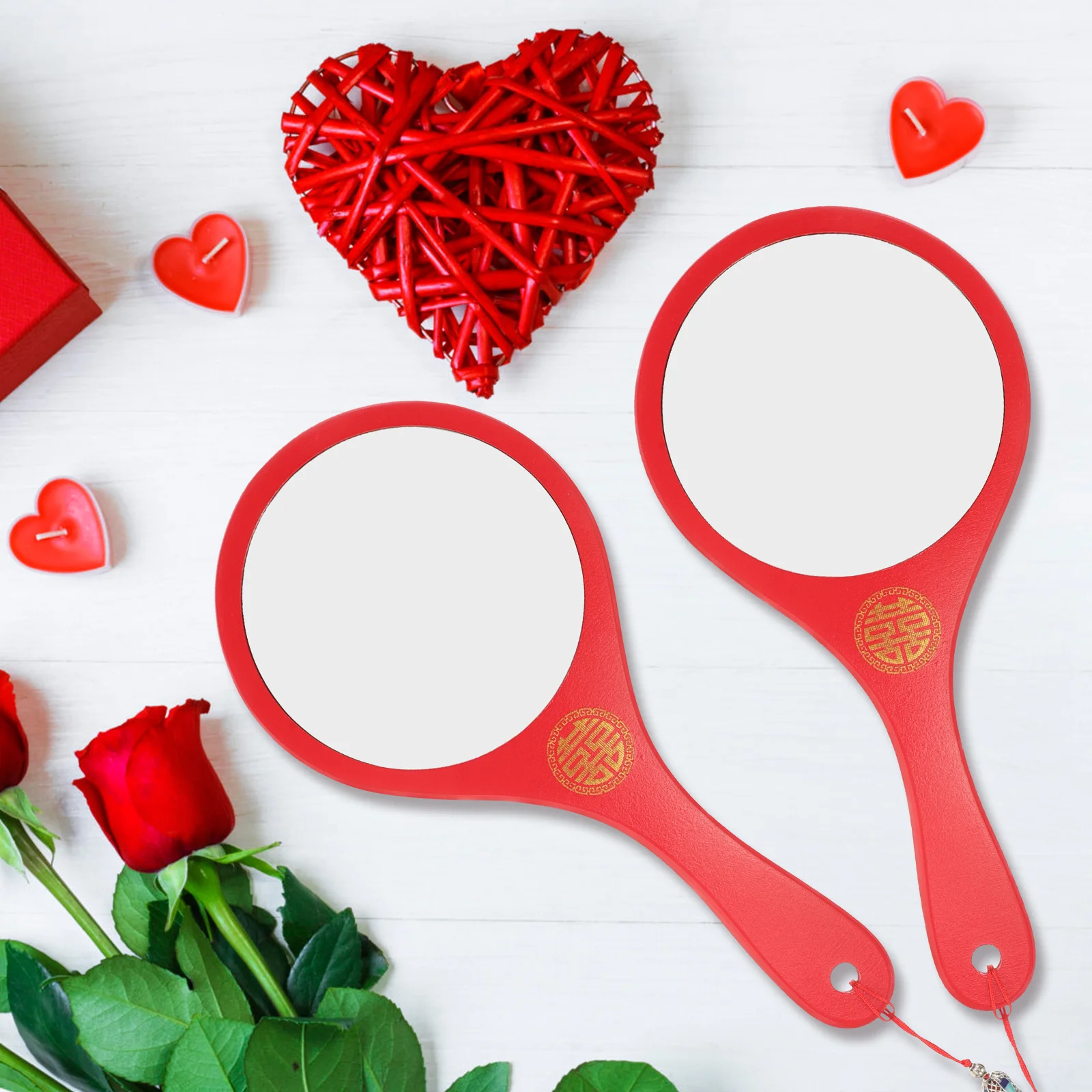 1Pair Bridal Makeup Mirrors Tassel Decorative Handheld Mirror Wedding Supplies Perfect Bride Bridesmaids Gifts Compact Clear
1Pair Bridal Makeup Mirrors Tassel Decorative Handheld Mirror Wedding Supplies Perfect Bride Bridesmaids Gifts Compact Clear