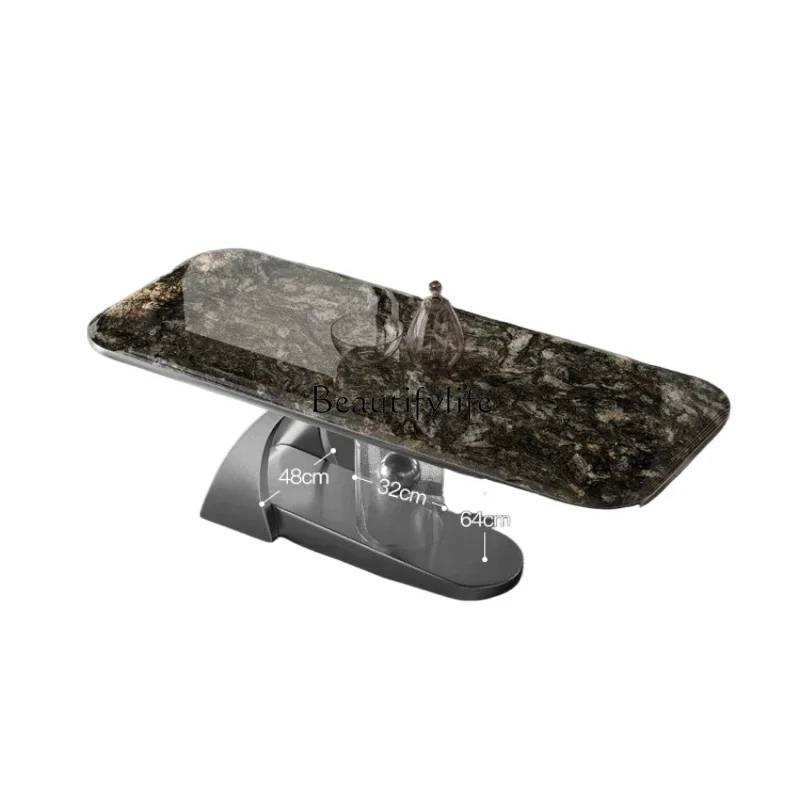 Luxury stone rock slab dining table Household living room Acrylic rectangular marble dining table
Luxury stone rock slab dining table Household living room Acrylic rectangular marble dining table