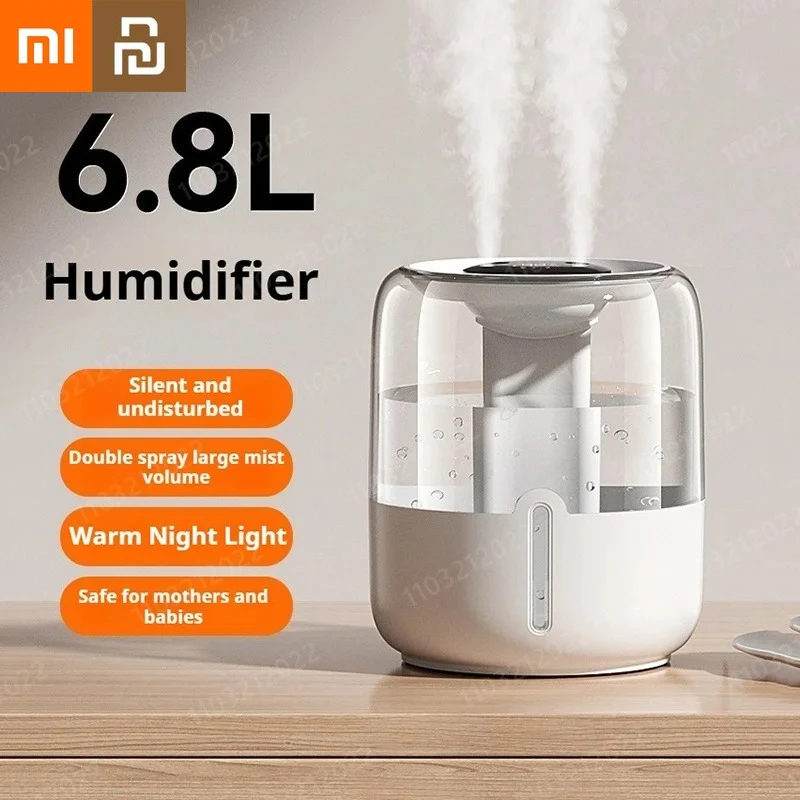 Xiaomi Youpin Humidifier Smart Digital Display Humidifier Large Capacity Double Spray Quiet Desktop Humidifier With Night Light
Xiaomi Youpin Humidifier Smart Digital Display Humidifier Large Capacity Double Spray Quiet Desktop Humidifier With Night Light