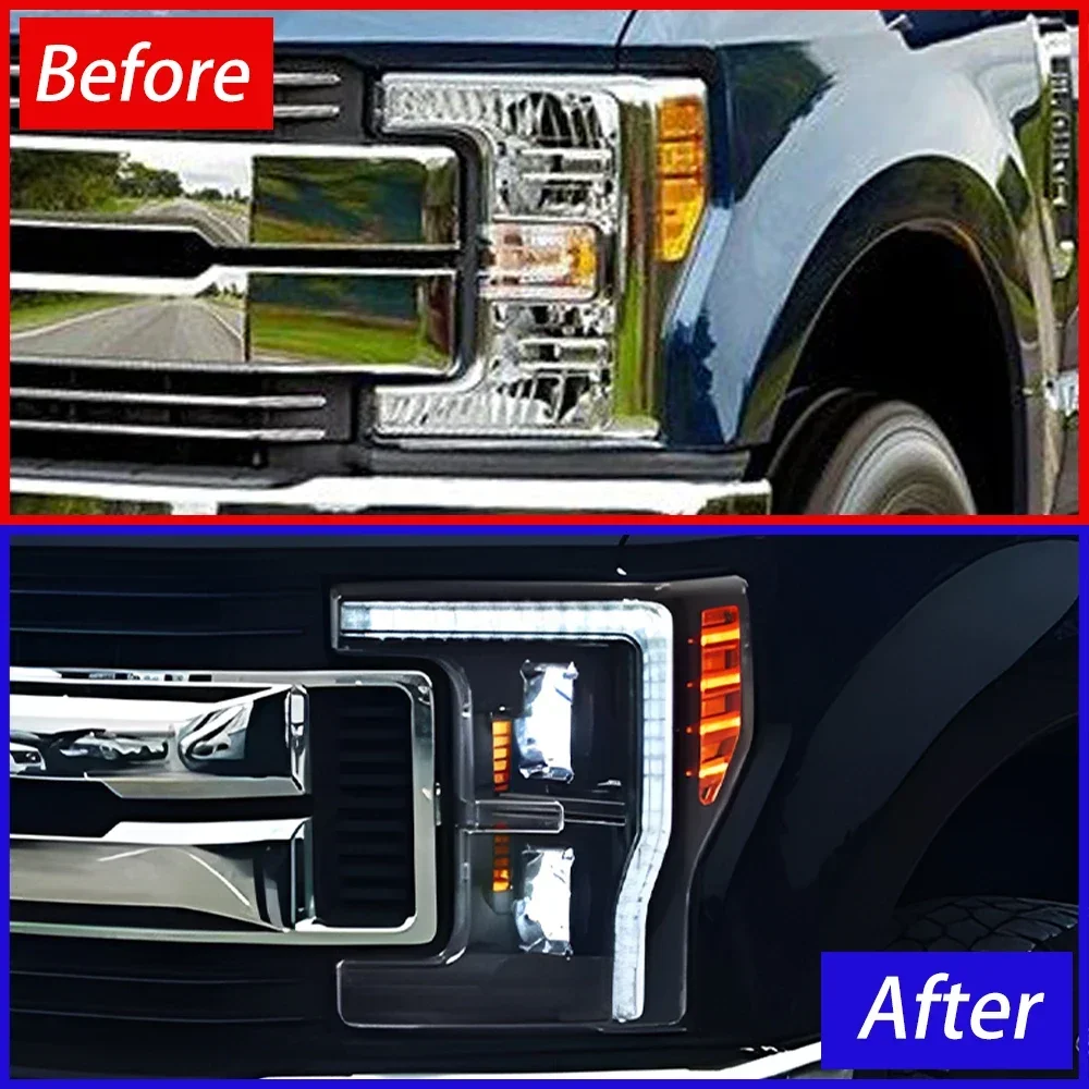 Auto Headlights For Ford F250 2017-2019 LED Car Front Lamps Assembly Upgrade Dynamic 2 Projector Lens Plug and Play Accessories
Auto Headlights For Ford F250 2017-2019 LED Car Front Lamps Assembly Upgrade Dynamic 2 Projector Lens Plug and Play Accessories