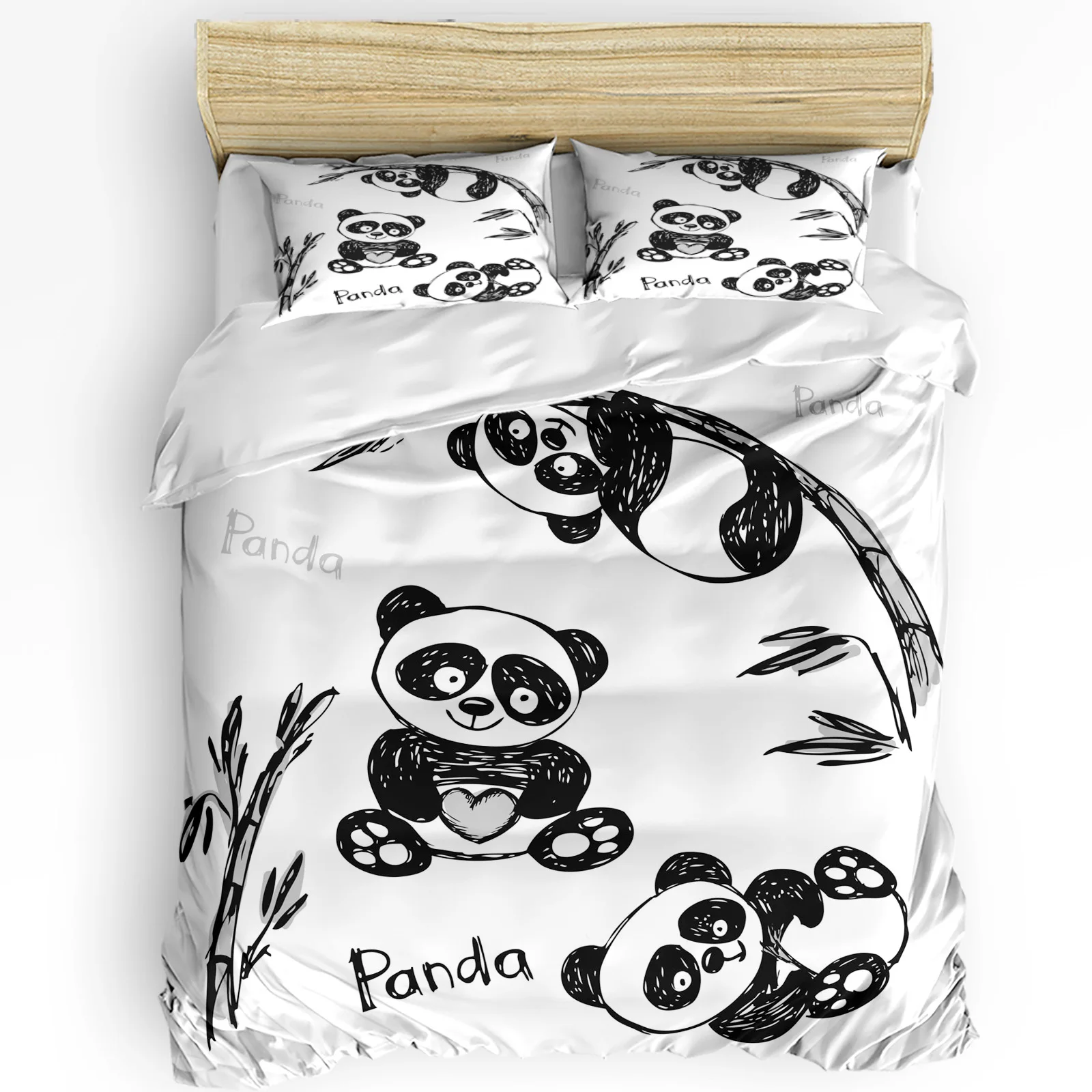 Animal Cute Panda Bamboo Printed Comfort Duvet Cover Pillow Case Home Textile Quilt Cover Boy Kid Teen Girl 3pcs Bedding Set
Animal Cute Panda Bamboo Printed Comfort Duvet Cover Pillow Case Home Textile Quilt Cover Boy Kid Teen Girl 3pcs Bedding Set