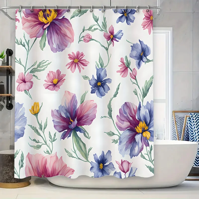 Watercolor Flower Shower Curtain 3D Printed Bath Decor for Bathroom Accessories Set Home Decoration
Watercolor Flower Shower Curtain 3D Printed Bath Decor for Bathroom Accessories Set Home Decoration