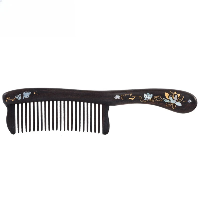 Natural ebony gift box toothed comb lotus language women's long hair special fluffy hair care meridian massage
Natural ebony gift box toothed comb lotus language women's long hair special fluffy hair care meridian massage