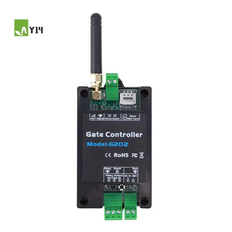 AY14 -G202 Mobile Phone 4G Single Relay Switch Electric Gate Remote Controller 850/900/1800/1900Mhz
AY14 -G202 Mobile Phone 4G Single Relay Switch Electric Gate Remote Controller 850/900/1800/1900Mhz