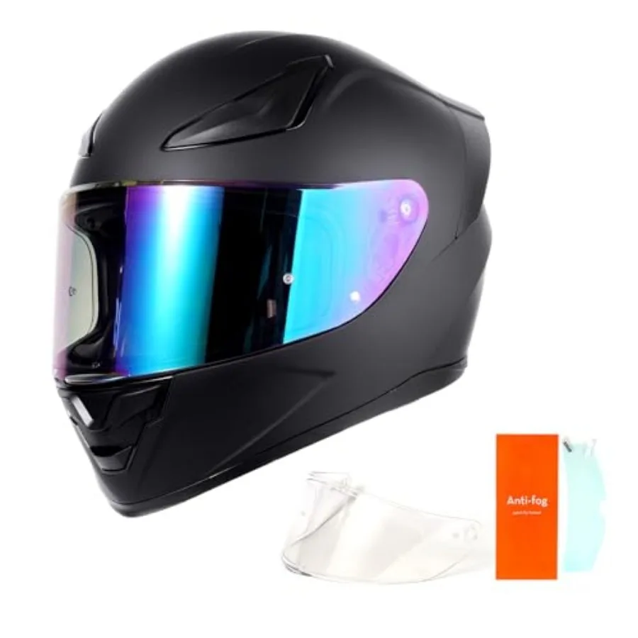 OTS Dual Visor Full-Face Motorcycle Helmet - DOT Certified, Lightweight ABS, Quick-Release Buckle, Washable Liner for Men and W
OTS Dual Visor Full-Face Motorcycle Helmet - DOT Certified, Lightweight ABS, Quick-Release Buckle, Washable Liner for Men and W