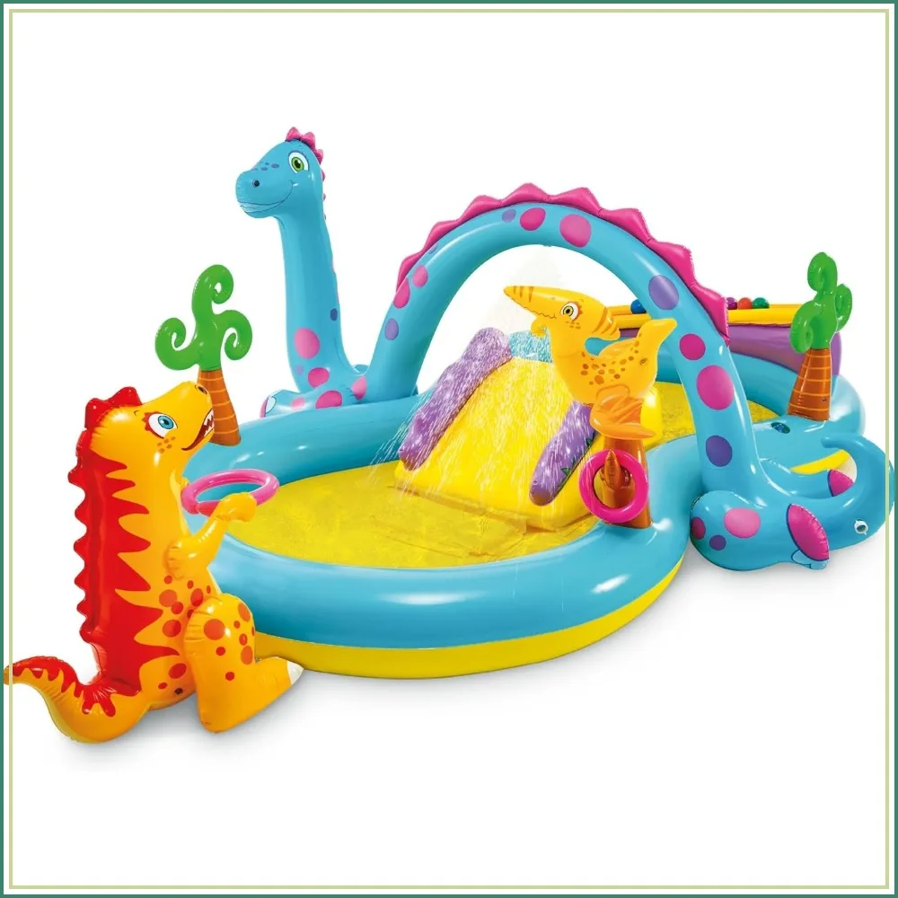 Inflatable Kids Swimming Pool with Slide, 11ft x 7.5ft x 44in Outdoor Play Center, Water Sprayer & Games
Inflatable Kids Swimming Pool with Slide, 11ft x 7.5ft x 44in Outdoor Play Center, Water Sprayer & Games