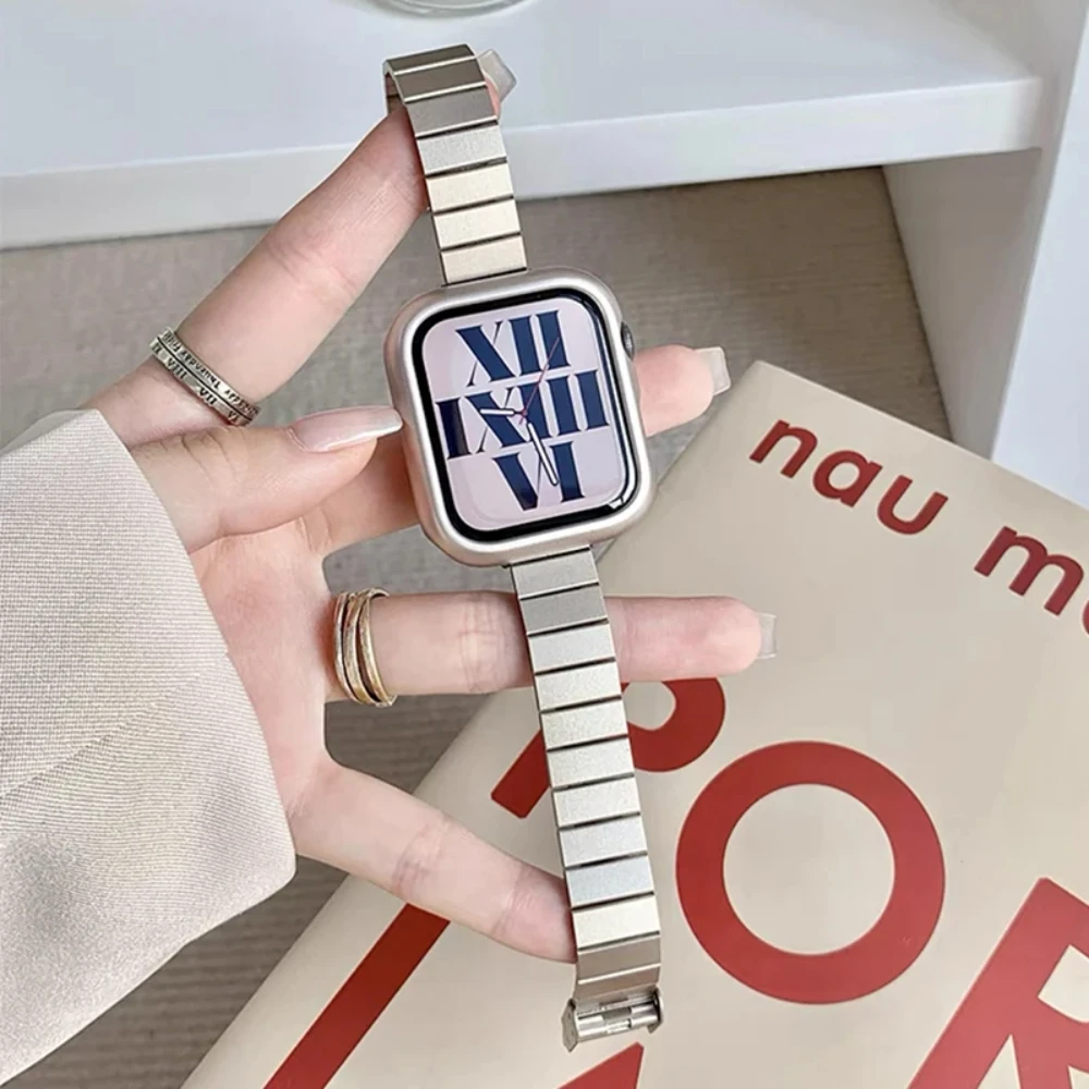 Luxury women thin watch band for apple watch Ultra 49mm 8 41mm 45 38mm 40mm 42mm 44 strap slim for iwatch 7 4 5 SE 6 8 Bracelet
Luxury women thin watch band for apple watch Ultra 49mm 8 41mm 45 38mm 40mm 42mm 44 strap slim for iwatch 7 4 5 SE 6 8 Bracelet