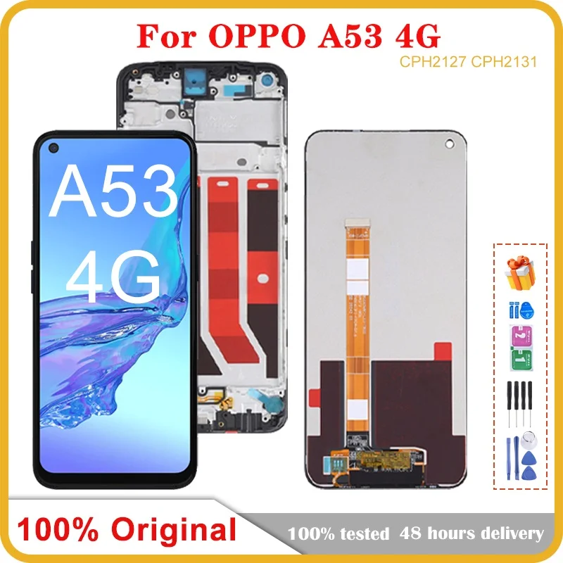 6.5'' Original Display for Oppo A53 4G CPH2127 CPH2131 Lcd Display Touch Screen Digitizer Assembly
6.5'' Original Display for Oppo A53 4G CPH2127 CPH2131 Lcd Display Touch Screen Digitizer Assembly