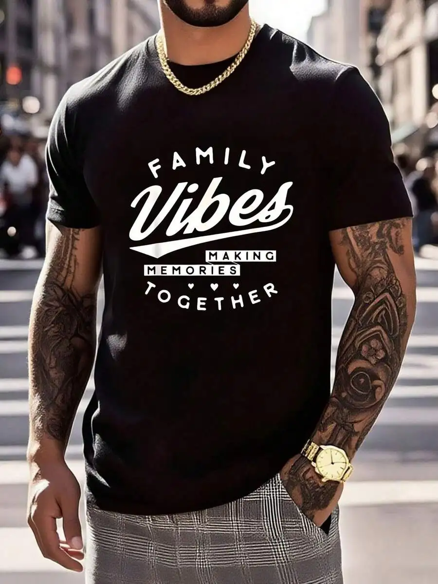 Family Vibes Making Memories Together Graphic Tee Men Casual Short Sleeve T-Shirt
Family Vibes Making Memories Together Graphic Tee Men Casual Short Sleeve T-Shirt