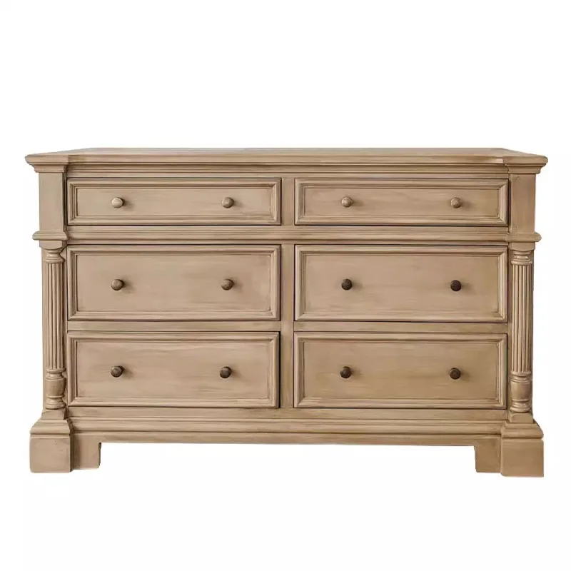 Solid wood six-chest cabinet simple small apartment retro entrance cabinet American living room drawer cabinet
Solid wood six-chest cabinet simple small apartment retro entrance cabinet American living room drawer cabinet