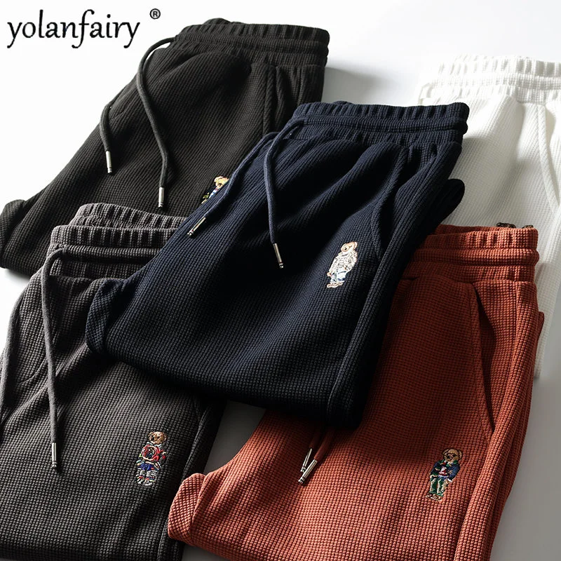 YOLANFAIRY 2024 Joggers Pants for Men 100% Cotton Leggings Sweatpants Casual Drawstring Straight Men's Trousers Pantalones
YOLANFAIRY 2024 Joggers Pants for Men 100% Cotton Leggings Sweatpants Casual Drawstring Straight Men's Trousers Pantalones