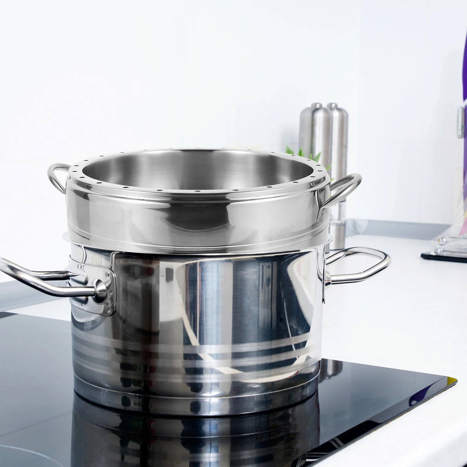 1Pcs Thickened Stainless Steel Food Steamer Multi-Functional Household Steam Basket for Meat Seafood Broccoli
1Pcs Thickened Stainless Steel Food Steamer Multi-Functional Household Steam Basket for Meat Seafood Broccoli