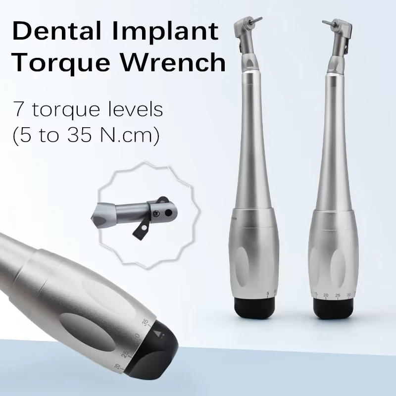 JUMTOP Dental Implant Torque Wrench 5 35Ncm Adjustable Ratchet Driver for Implantology Prosthetics Dentist Tools
JUMTOP Dental Implant Torque Wrench 5 35Ncm Adjustable Ratchet Driver for Implantology Prosthetics Dentist Tools