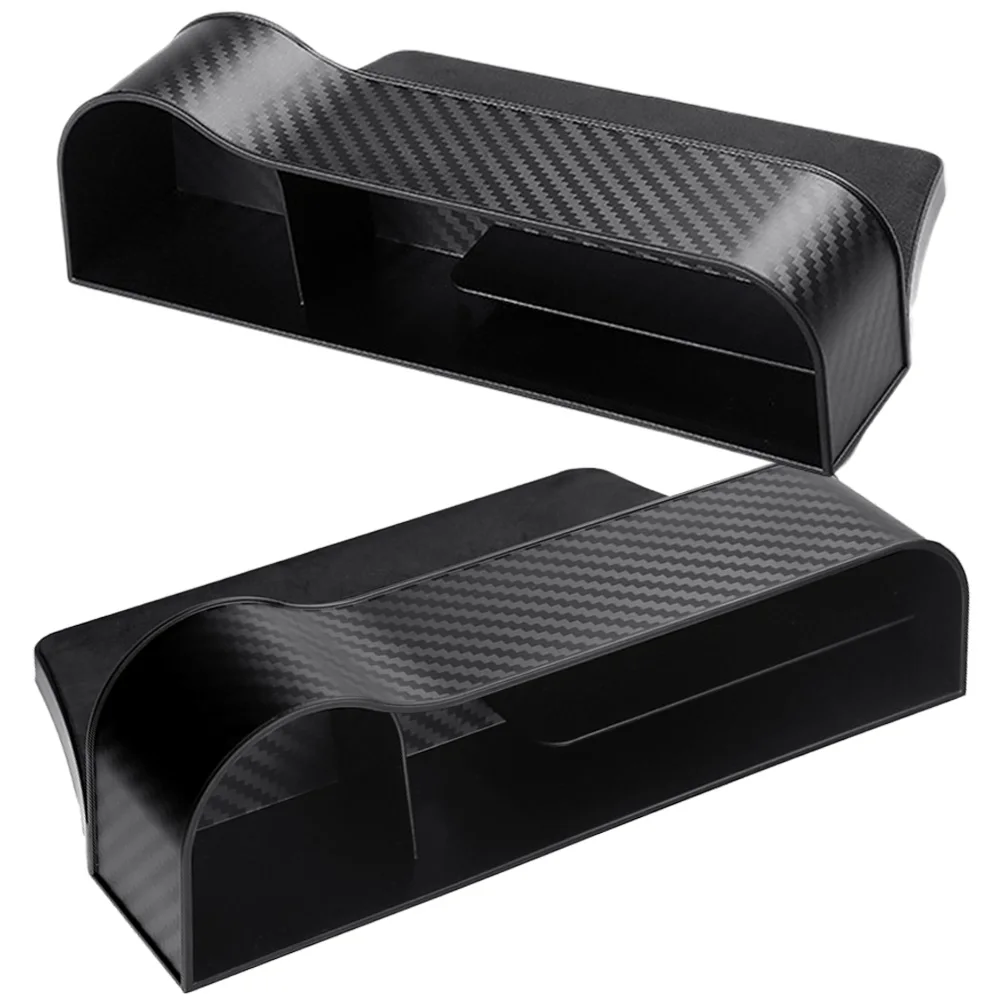 2pcs Seat Storage Box Black Carbon Fiber Pattern between Seats Lightweight Car Seat Organizer With Cup Holder Compact Car
2pcs Seat Storage Box Black Carbon Fiber Pattern between Seats Lightweight Car Seat Organizer With Cup Holder Compact Car