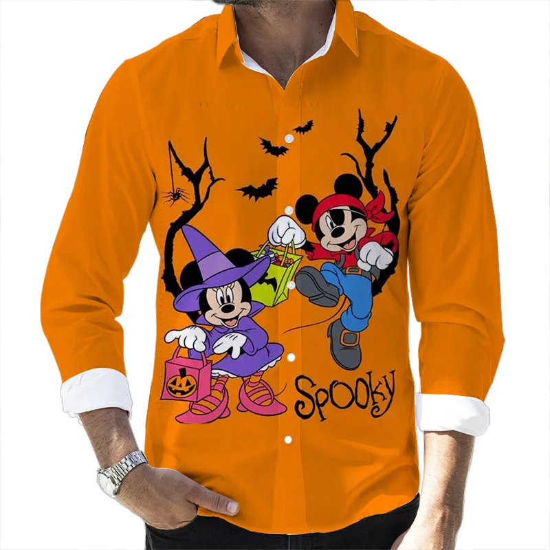 Halloween Fall Pop Disney Brand Stitch and Mickey Cartoon Casual 3D Printed Long Sleeve Lapel Shirt Slim Fit Men's Top 2024
Halloween Fall Pop Disney Brand Stitch and Mickey Cartoon Casual 3D Printed Long Sleeve Lapel Shirt Slim Fit Men's Top 2024
