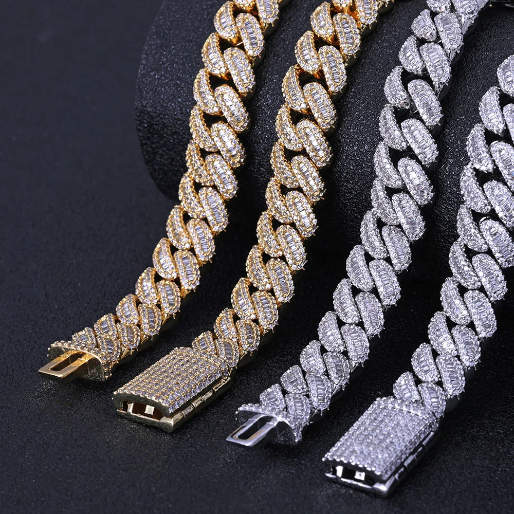 ESKEEN Hip Hop 12mm T Square Zircon Cuban Link Chain White Gold Iced Out Full Diamond Miami Cuban Chain Fine Jewelry for Women
ESKEEN Hip Hop 12mm T Square Zircon Cuban Link Chain White Gold Iced Out Full Diamond Miami Cuban Chain Fine Jewelry for Women