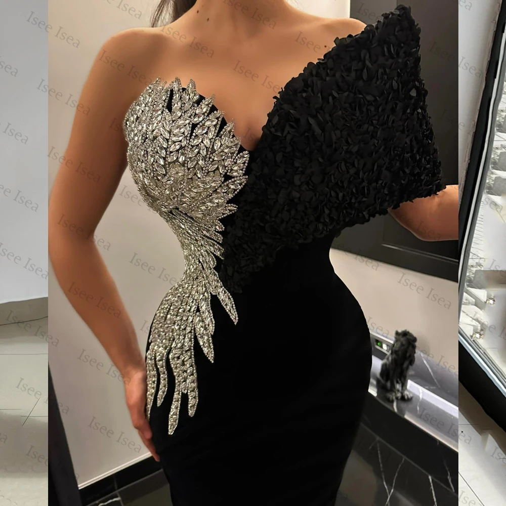 Dubai Luxury Evening Dress 2025 One Shoulder Crystals Flowers Satin Mermaid فستان شارون سعيد سهره Customized
Dubai Luxury Evening Dress 2025 One Shoulder Crystals Flowers Satin Mermaid فستان شارون سعيد سهره Customized
