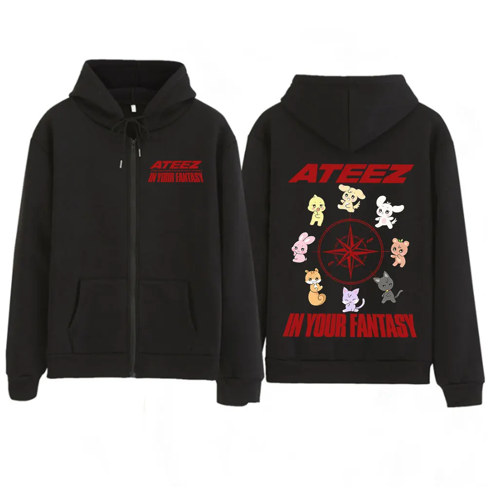 Korean Ateez 2025 World Tour in Your Fantasy Zipper Hoodies Kpop Fashion Zip Up Pullovers Coats Men Women Casual Sweatshirt Coat
Korean Ateez 2025 World Tour in Your Fantasy Zipper Hoodies Kpop Fashion Zip Up Pullovers Coats Men Women Casual Sweatshirt Coat