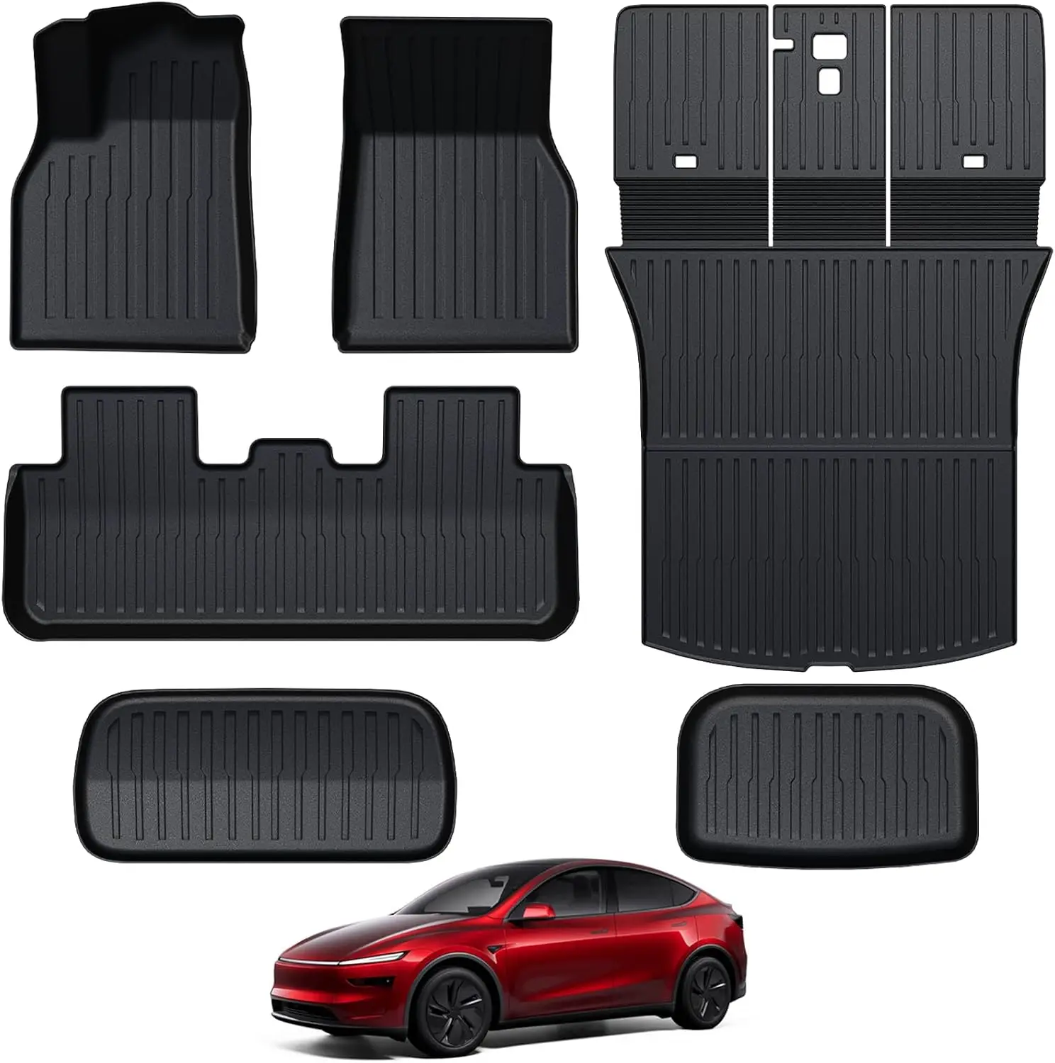 Floor Mats for 2026 2025 Tesla Model Y Juniper, Full Coverage All Weather Floor Mat Cargo Liner Trunk Mat Frunk Backrest Mats Ac
Floor Mats for 2026 2025 Tesla Model Y Juniper, Full Coverage All Weather Floor Mat Cargo Liner Trunk Mat Frunk Backrest Mats Ac