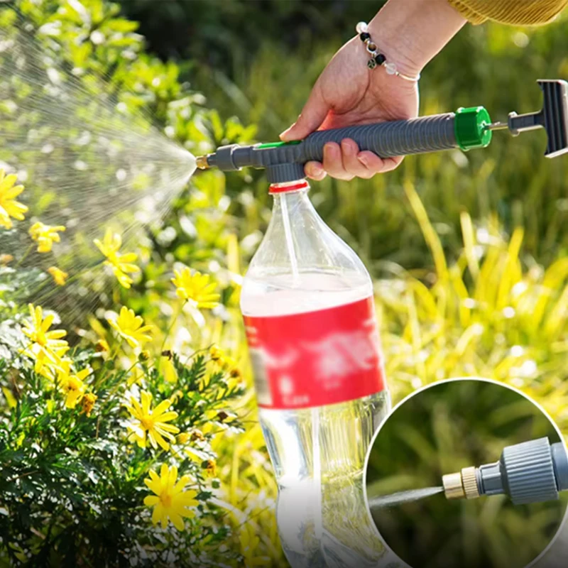 High Pressure Air Pump Manual Sprayer Adjustable Drink Bottle Spray Head Nozzle Garden Watering Tool Sprayer Agriculture Tools
High Pressure Air Pump Manual Sprayer Adjustable Drink Bottle Spray Head Nozzle Garden Watering Tool Sprayer Agriculture Tools