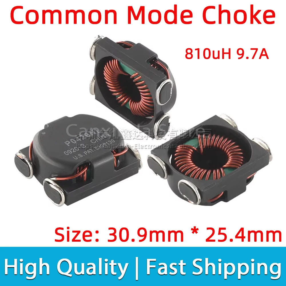 SMT Common Mode Choke Coil Inductor Inductance 810uH 9.7A High Current EMI Filter DC/DC Converter Magnetic Ring P0429NL
SMT Common Mode Choke Coil Inductor Inductance 810uH 9.7A High Current EMI Filter DC/DC Converter Magnetic Ring P0429NL