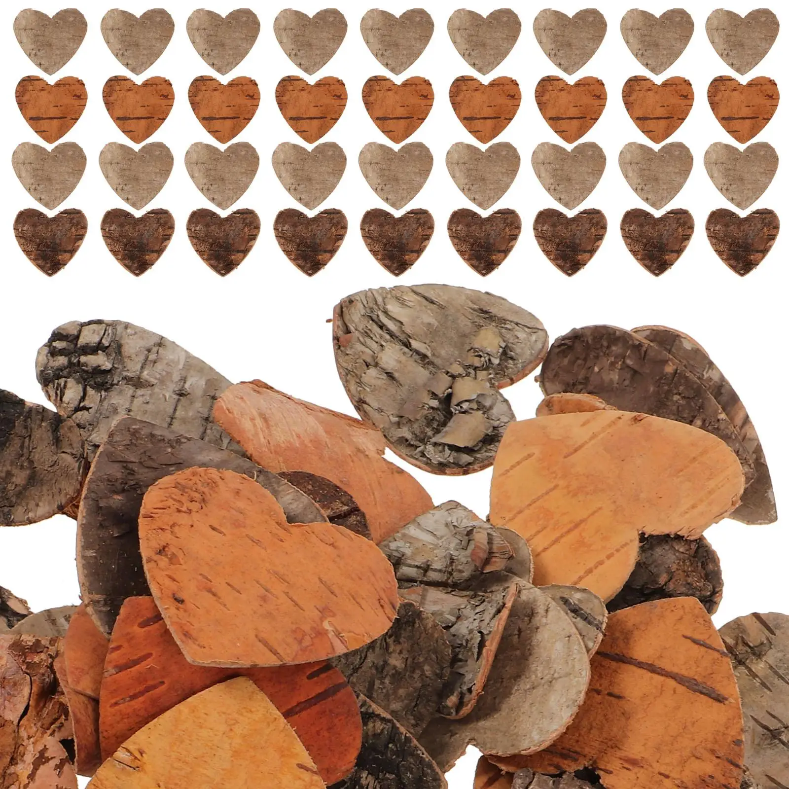 80 Pcs Cut Logs for Decoration Heart Rustic Decorative Slices DIY Wood Discs Chips
80 Pcs Cut Logs for Decoration Heart Rustic Decorative Slices DIY Wood Discs Chips