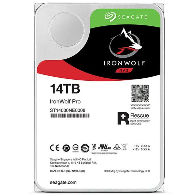 Seagate ST14000NE0008 IronWolf 14TB 7200RPM 3.5 SATA NAS HDD NEW
Seagate ST14000NE0008 IronWolf 14TB 7200RPM 3.5 SATA NAS HDD NEW