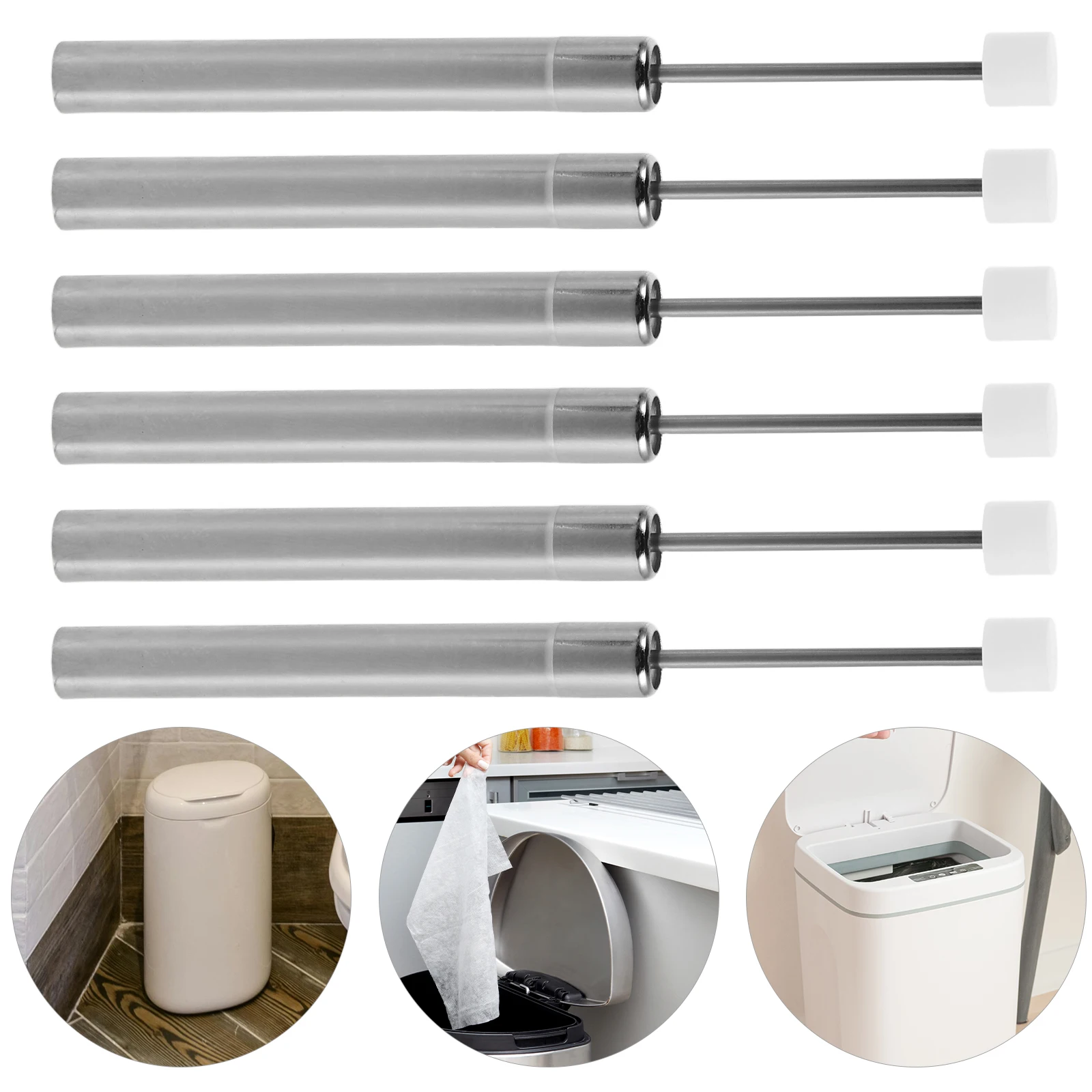 6pcs Trash Can Lid Damper Soft Close Hydraulic Buffer Replacement For Garbage Cans Compact Design For Kitchen Office Use -
6pcs Trash Can Lid Damper Soft Close Hydraulic Buffer Replacement For Garbage Cans Compact Design For Kitchen Office Use -