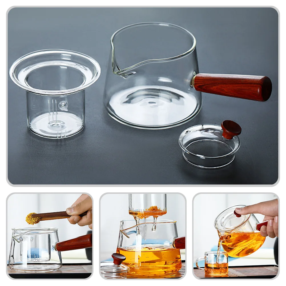 Wood Handle Glass Teapot High Heat Resistant Sturdy Infuser Design for Kung Fu Flower Fruit Tea Transparent Household Tea Pot
Wood Handle Glass Teapot High Heat Resistant Sturdy Infuser Design for Kung Fu Flower Fruit Tea Transparent Household Tea Pot