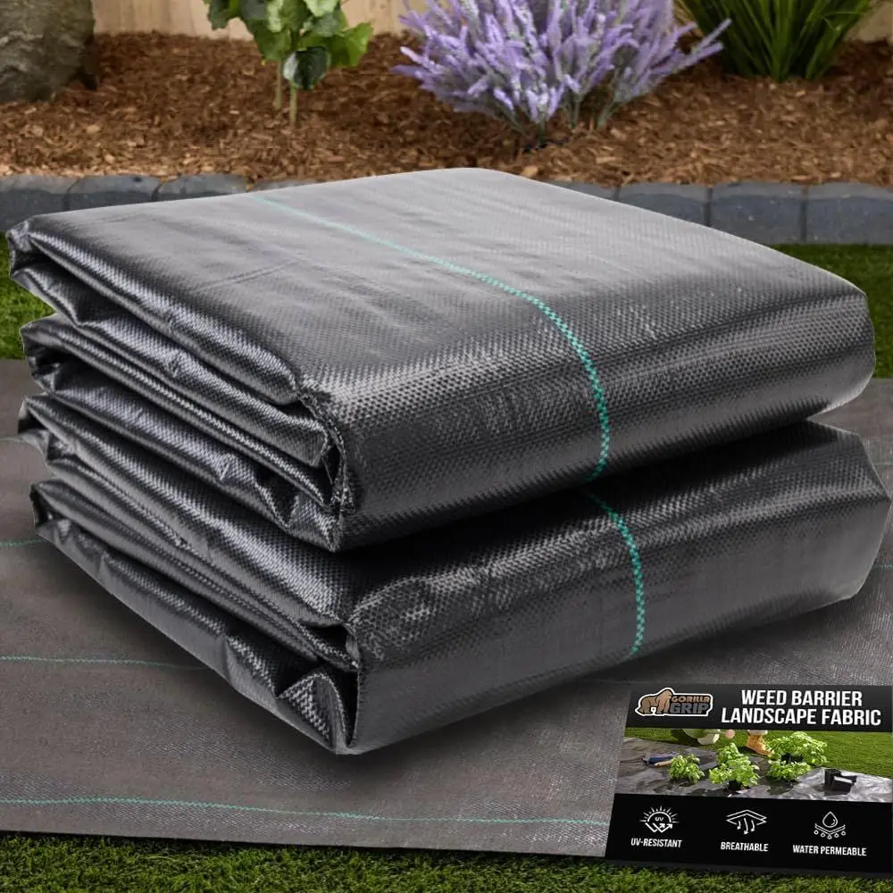 GORILLA GRIP Weed Barrier abric, 6 T x 100 T, Heavy Duty Woven Landse abric 3.2oz, Weed Control Ground Cover or Garden Beds & Mu
GORILLA GRIP Weed Barrier abric, 6 T x 100 T, Heavy Duty Woven Landse abric 3.2oz, Weed Control Ground Cover or Garden Beds & Mu