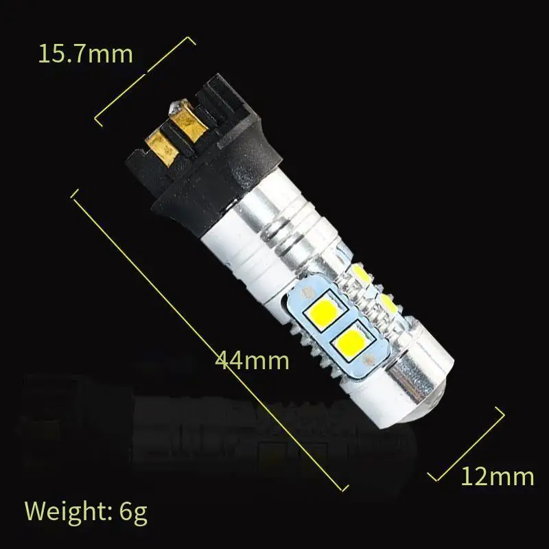 PW24W LED Fog Light Bulbs 10 3030 Chips LED Scattered Turn Signal Light 12V 50W 6500K for Vehicles
PW24W LED Fog Light Bulbs 10 3030 Chips LED Scattered Turn Signal Light 12V 50W 6500K for Vehicles