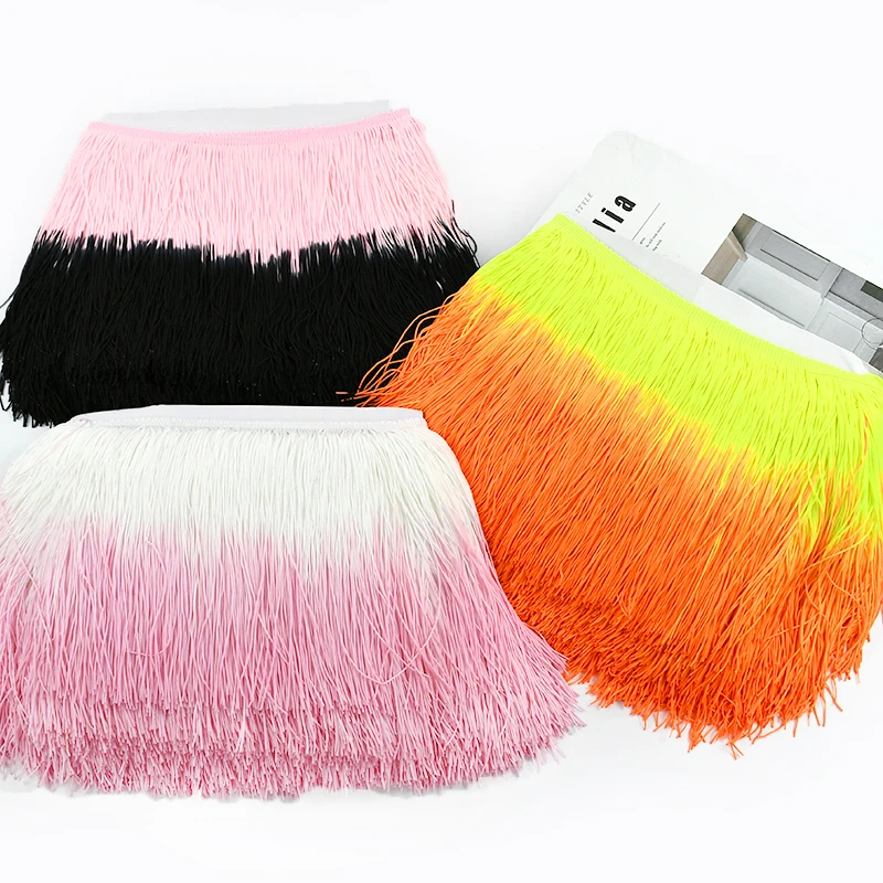 1-5M 20cm Gradient Tassel Fringe Lace Trim Ribbon Latin Dress Stage Clothes Curtain Garment Tassels Decor DIY Sewing Accessories
1-5M 20cm Gradient Tassel Fringe Lace Trim Ribbon Latin Dress Stage Clothes Curtain Garment Tassels Decor DIY Sewing Accessories