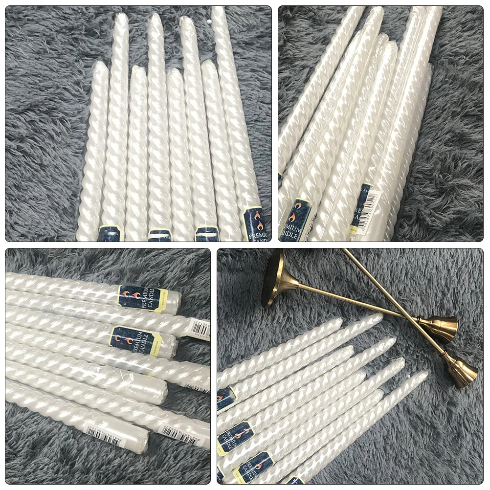 6 Pcs Decorative Candles Portable Long Pole European Style Large Pillar White
6 Pcs Decorative Candles Portable Long Pole European Style Large Pillar White