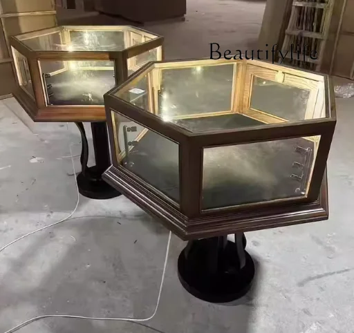 L Jade Boutique Retro Display Cabinet Display Cabinet Nakajima Customization Medieval First Jewelry Cabinet Jewelry Store
L Jade Boutique Retro Display Cabinet Display Cabinet Nakajima Customization Medieval First Jewelry Cabinet Jewelry Store