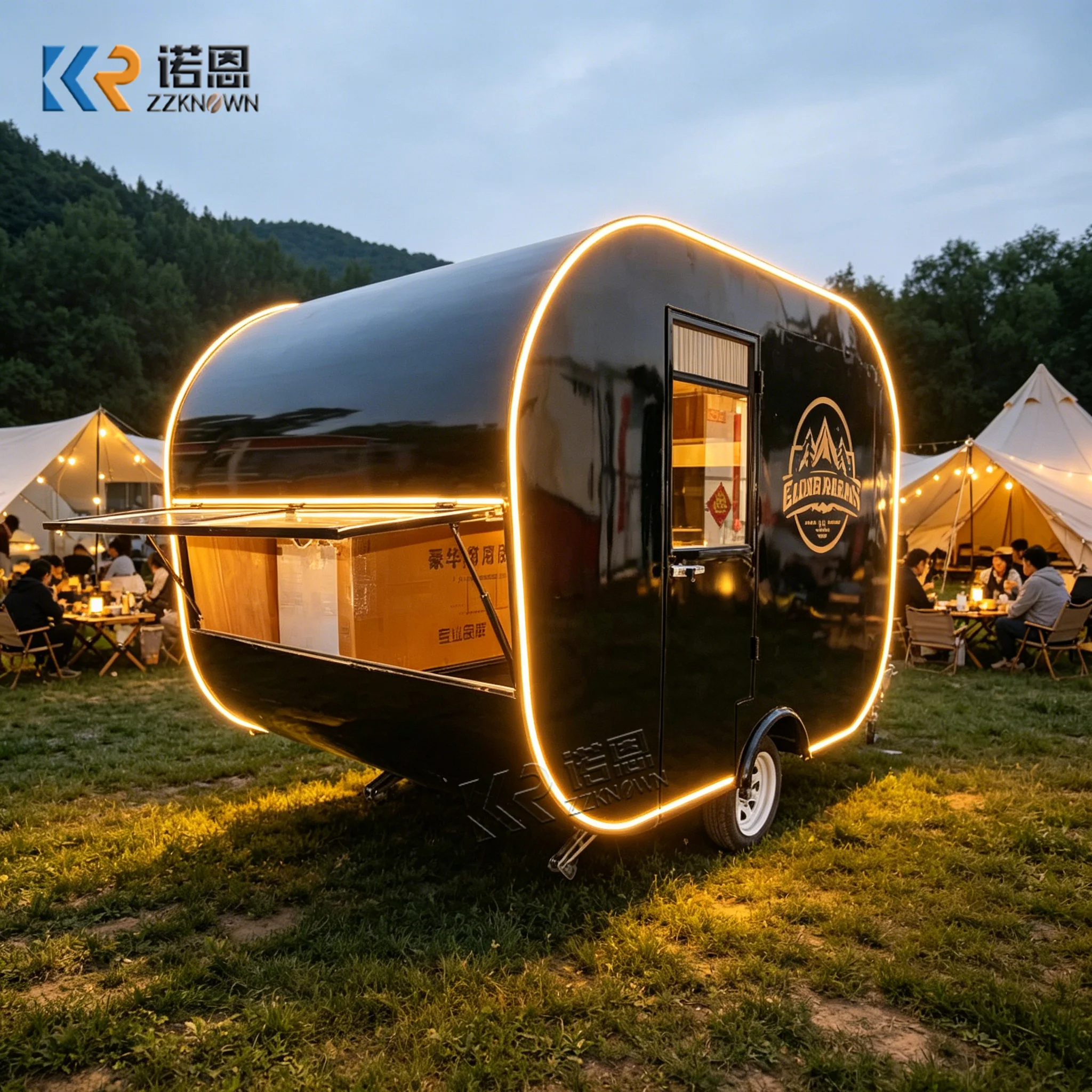Durable Thickened Steel Towable Food Trailer Outdoor Mobile Snack Vendor Cart Rainproof Sunproof Commercial Kitchen Equipment
Durable Thickened Steel Towable Food Trailer Outdoor Mobile Snack Vendor Cart Rainproof Sunproof Commercial Kitchen Equipment