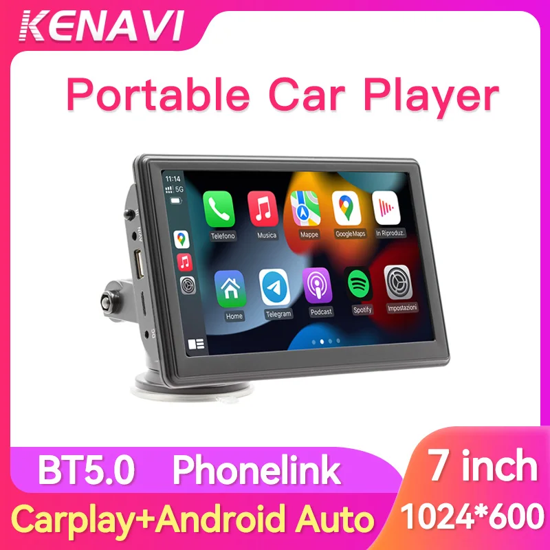 7 Inch HD Universal Car MP5 Portable Player Wireless Carplay Android Auto Mirrorlink BT USB FM Transmission Stereo Radio Monitor
7 Inch HD Universal Car MP5 Portable Player Wireless Carplay Android Auto Mirrorlink BT USB FM Transmission Stereo Radio Monitor