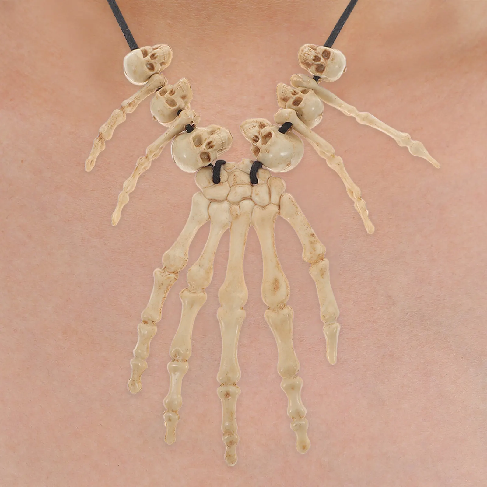 Skull Necklace Resin Hand Bone Pendant Chic Gothic Jewelry Halloween Party Fancy Dress Up Halloween Skull Necklace
Skull Necklace Resin Hand Bone Pendant Chic Gothic Jewelry Halloween Party Fancy Dress Up Halloween Skull Necklace