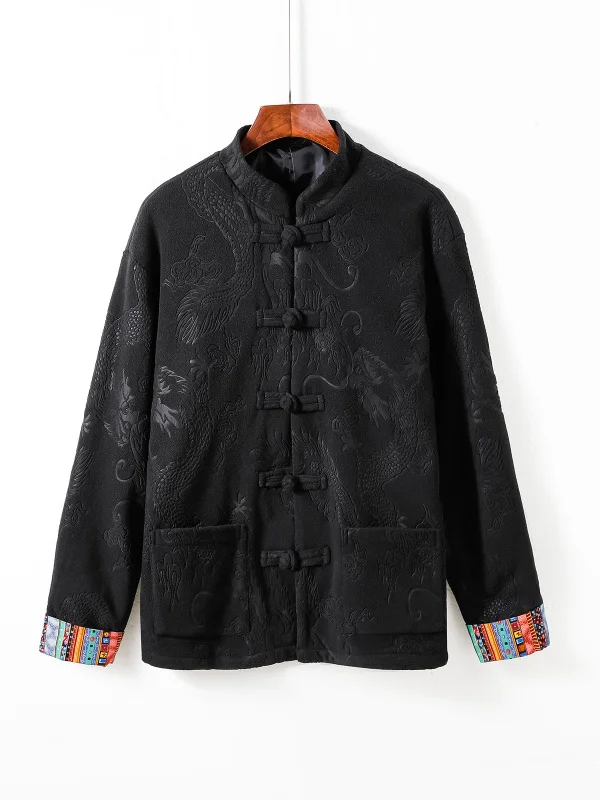 Новая китайская одежда для чайной церемонии в стиле Дзен, мужская осенне-зимняя верхняя одежда с узором Тай-чи и драконом, традиционный костюм Тан...
Новая китайская одежда для чайной церемонии в стиле Дзен, мужская осенне-зимняя верхняя одежда с узором Тай-чи и драконом, традиционный костюм Тан...