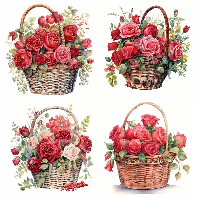 Red Roses in a Basket Watercolor Bouquet Wall Sticker Bathroom Toilet Decor Living Refrigerator Home Decoration Decals S123
Red Roses in a Basket Watercolor Bouquet Wall Sticker Bathroom Toilet Decor Living Refrigerator Home Decoration Decals S123