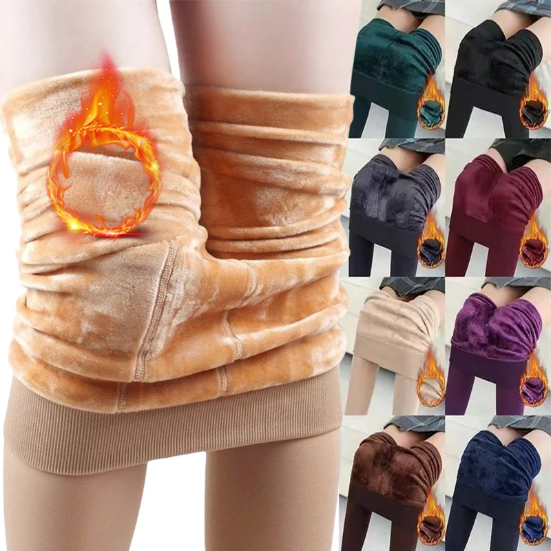 Colorful Fleece Lined Tights Winter Women Thermal Pantyhose for Female Panty Polar Skin Black Effect Stockings Thermal Leggings
Colorful Fleece Lined Tights Winter Women Thermal Pantyhose for Female Panty Polar Skin Black Effect Stockings Thermal Leggings