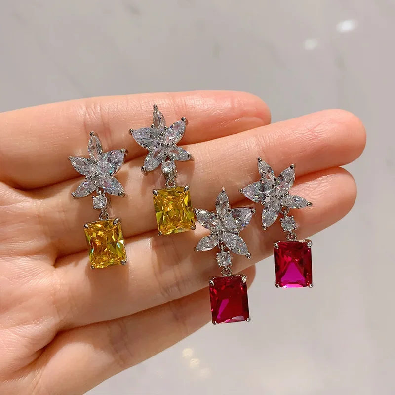 Ruby Stone Red Yellow Square Crystal Pendant Earrings Flower Star for Women Body Jewelry Vintage Wedding Party Gift Beads Kpop
Ruby Stone Red Yellow Square Crystal Pendant Earrings Flower Star for Women Body Jewelry Vintage Wedding Party Gift Beads Kpop