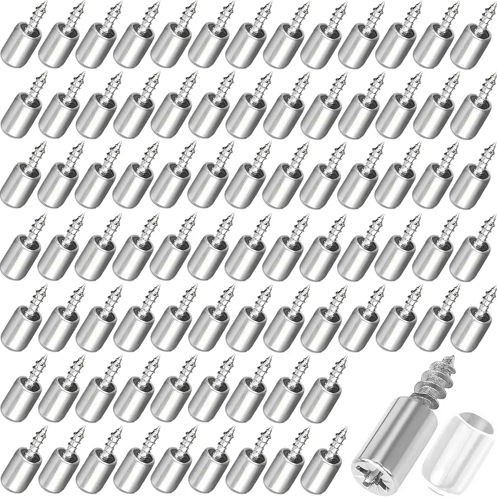 Shelf Pegs 100Pcs Self Tapping Screw Support Pegs With Non-Slip Sleeve, Shelf Pins Non-Punching Clapboard Holder For Furniture,
Shelf Pegs 100Pcs Self Tapping Screw Support Pegs With Non-Slip Sleeve, Shelf Pins Non-Punching Clapboard Holder For Furniture,