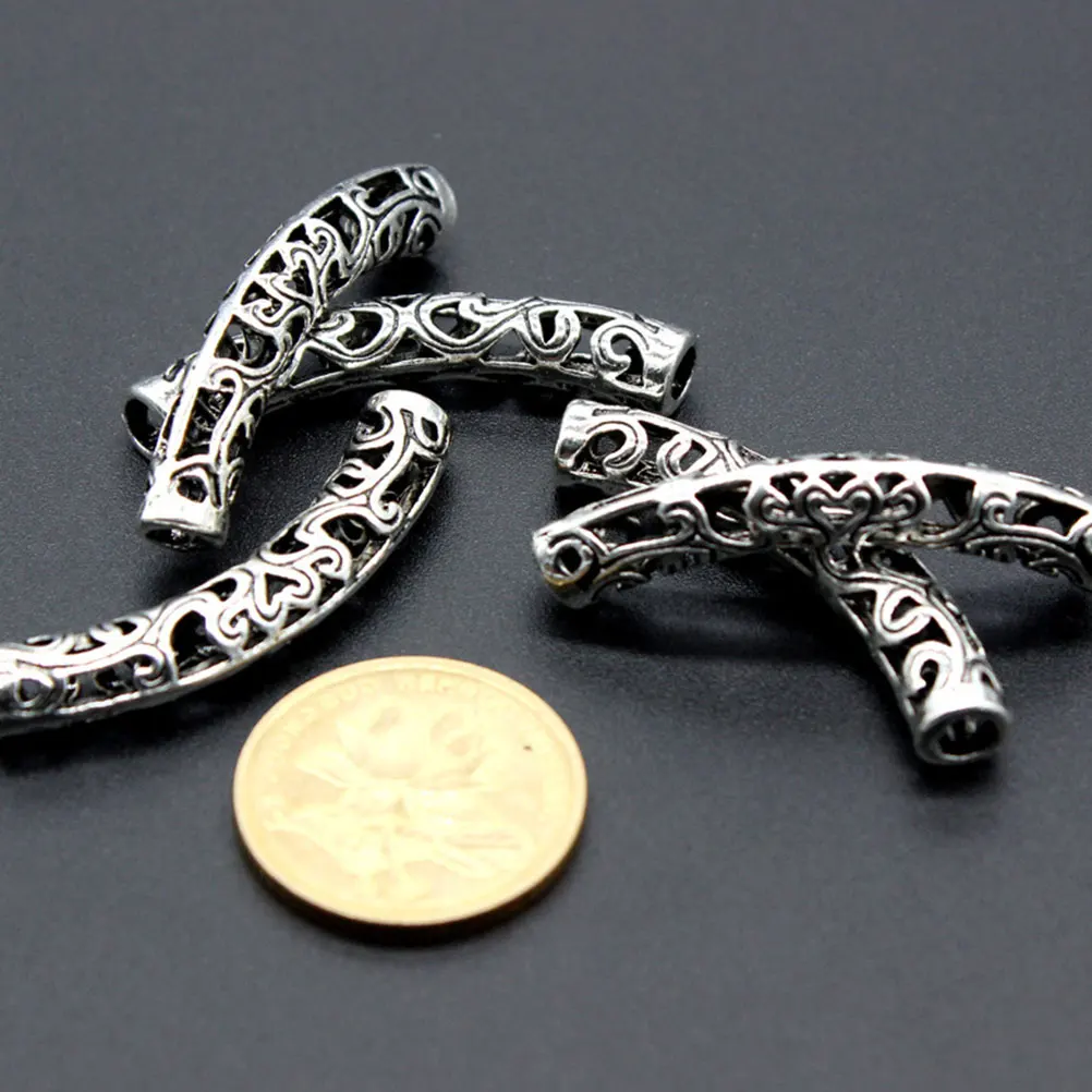100 Pcs Alloy Spacer Beads Bent Tube Hollow Carved Vintage for DIY Necklace Bracelet Earrings Jewelry Making charms diy pendant
100 Pcs Alloy Spacer Beads Bent Tube Hollow Carved Vintage for DIY Necklace Bracelet Earrings Jewelry Making charms diy pendant